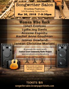 Songwriter Salon Mar 30 2018